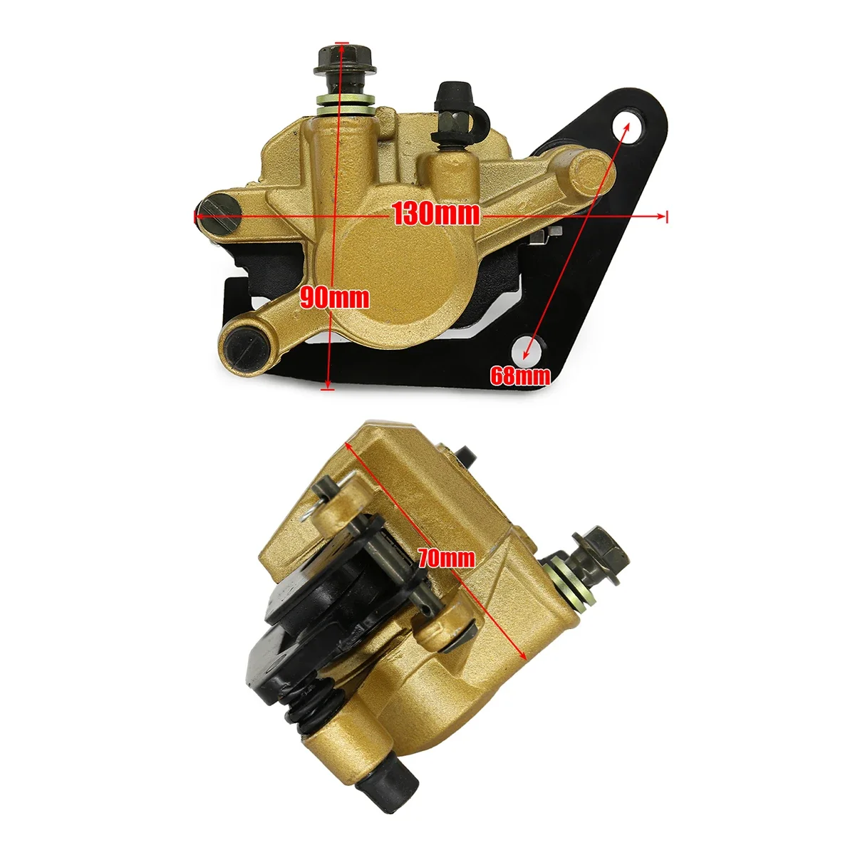 Pinza de freno delantero para Yamaha YBR125 con pastillas y soporte incluido