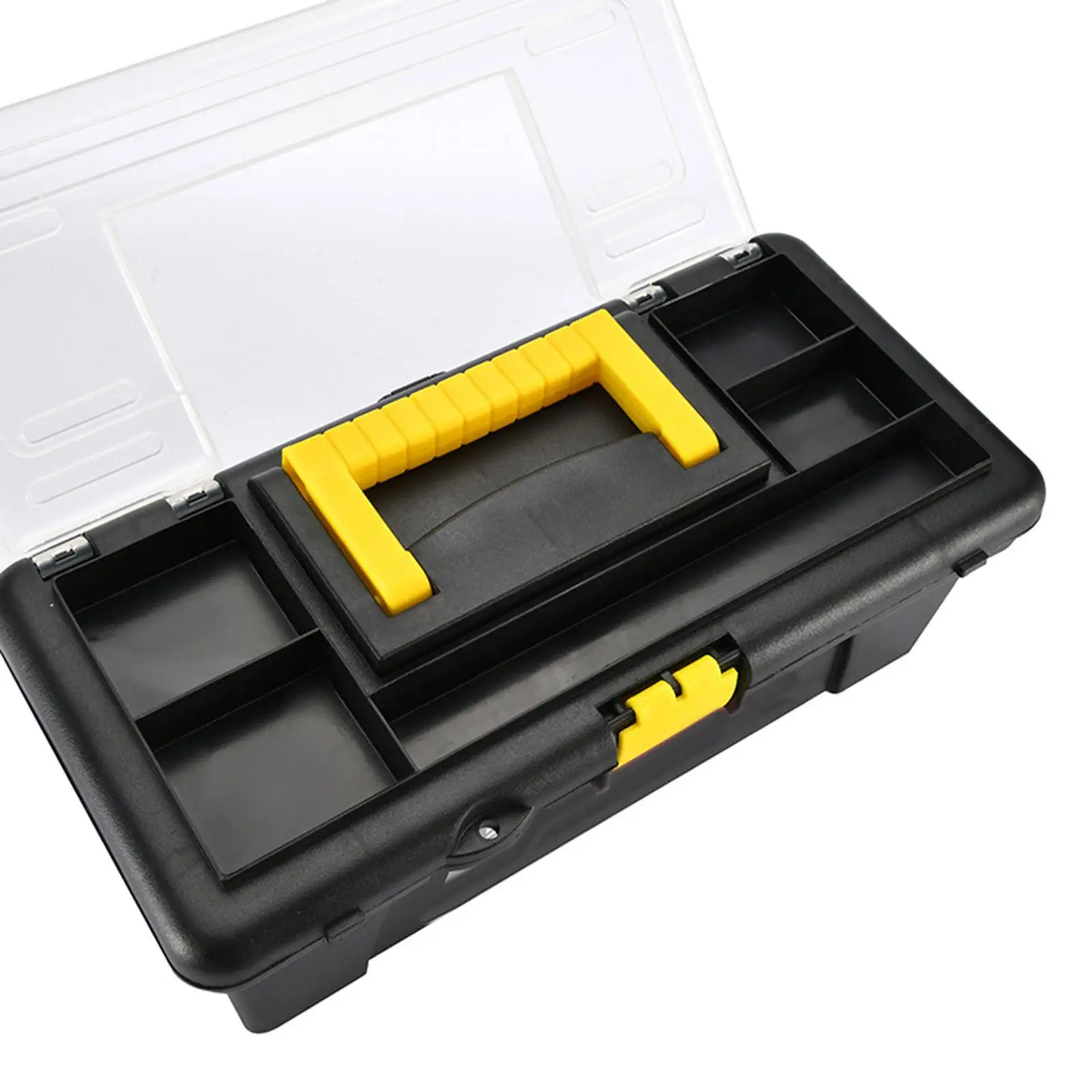 Multifunction Toolbox Easy to Carry Large Space with Handle Organizer Durable Storage Case for Electrician Plumber Home Garage