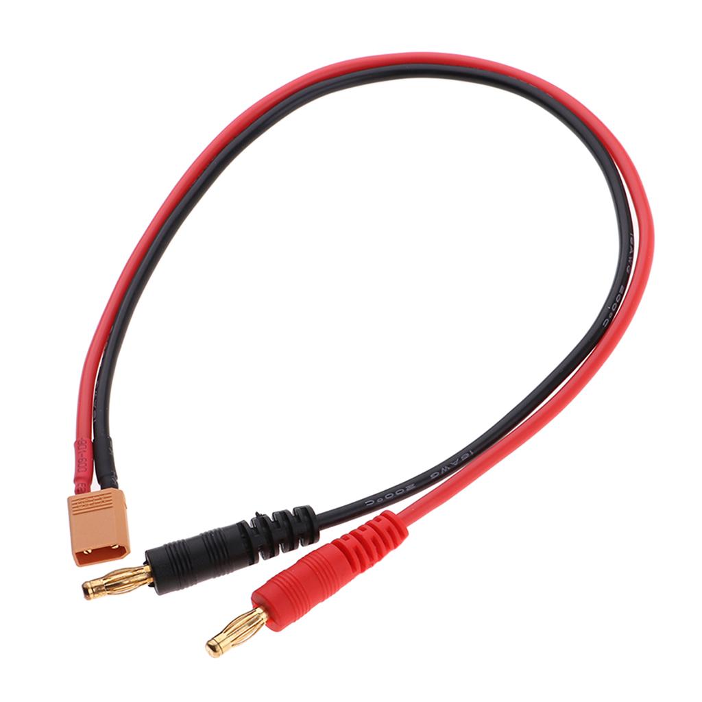 RC Battery Charge XT30 To 4.0mm Banana Plug 16AWG 35.5cm Cable Connector