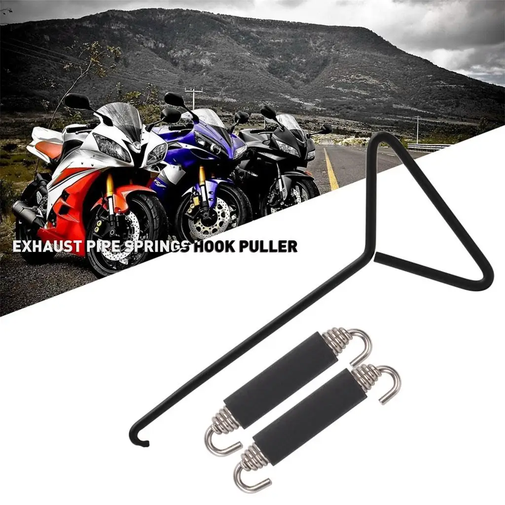 T-Handle Removing Exhaust Stand Spring Hook Removal Puller Tools T-Hook Spring Pull Kit Fits for Motorbike Dirt Bike Motorcycle