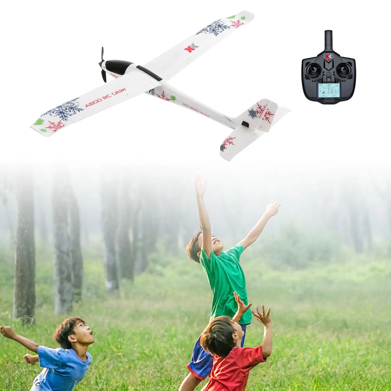 XK A800 Glider Fixed Wing Radio Control Toy for Children Traveling