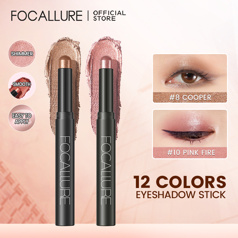 Best of FOCALLURE 2 Pcs / Set Eyeshadow Pen Cosmetics Pencil Eyeshadow Sticker Eyeliner Highlighter Shimmer Pigment Makeup For Women Reviews & Tips