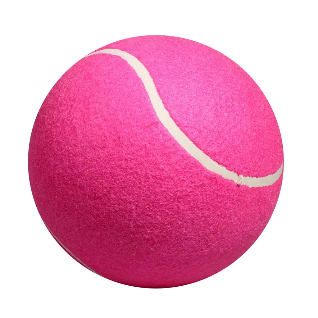 8` Inflatable Big Tennis Ball Toy for Children Adult Pet Dog Puppy Cat, Pink