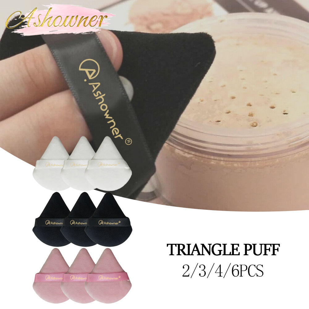 Best of 2 / 3 / 4 / 6Pcs Triangle Powder Puff Mini Face Makeup Sponge Cosmetics Soft Cotton Face Powder Puff Washable Velvet Makeup Puff Tools Reviews & Tips