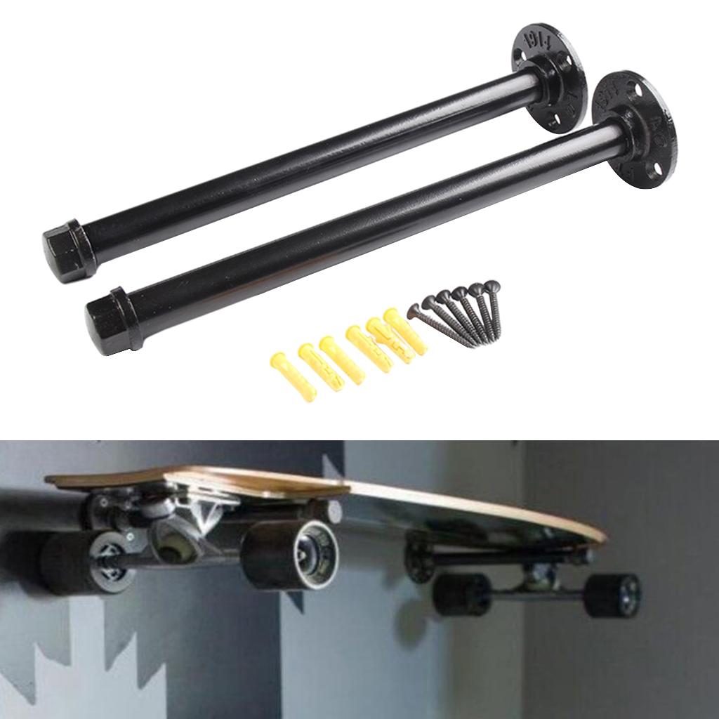 Skateboard Wall Mount Holder Rack Deck Home Display Hanger Stand Accessories for Longboard Skateboard Storage