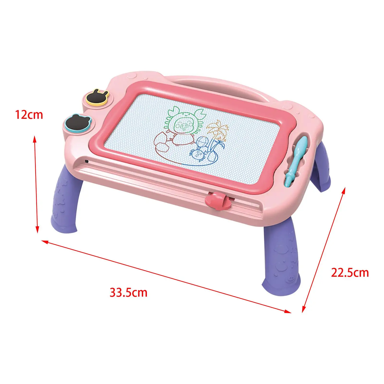 Magnetic Drawing Board Erasable Education Educational Toy for Kids Children Pink
