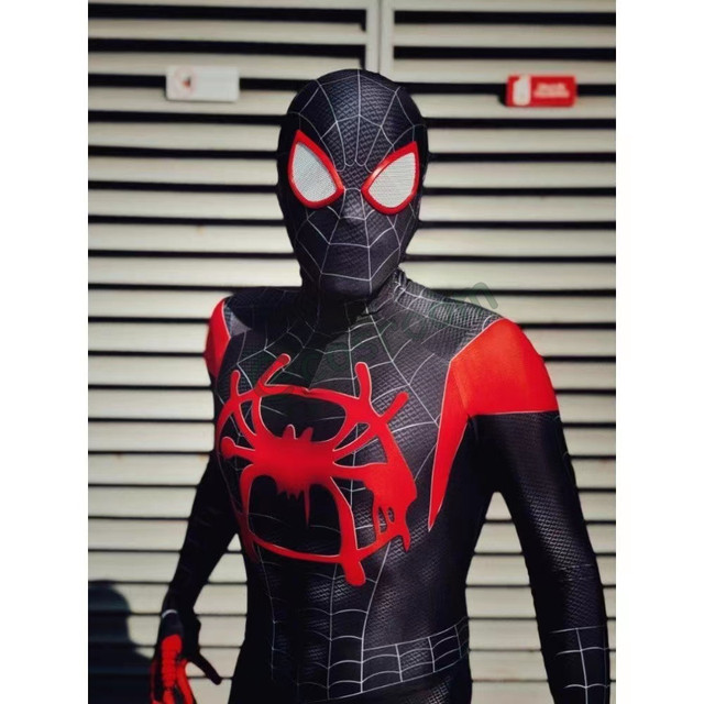 Marvel-Spiderman Cosplay Costume pour enfants, Miles Morales, Combinaison,  Costume de batterie, Masque, Adulte, Fluffy, Performance de Noël, 303 -  AliExpress