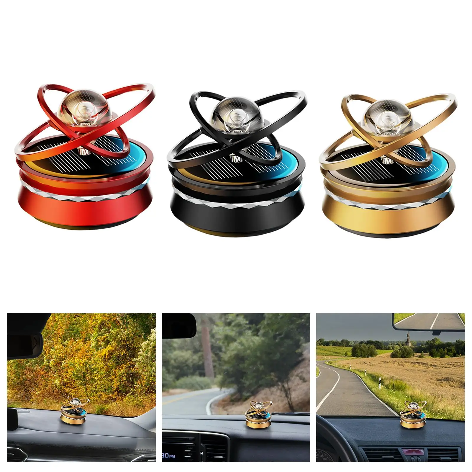 Car Air Solar  Rotating Car  Diffuser Accessories Diffuser