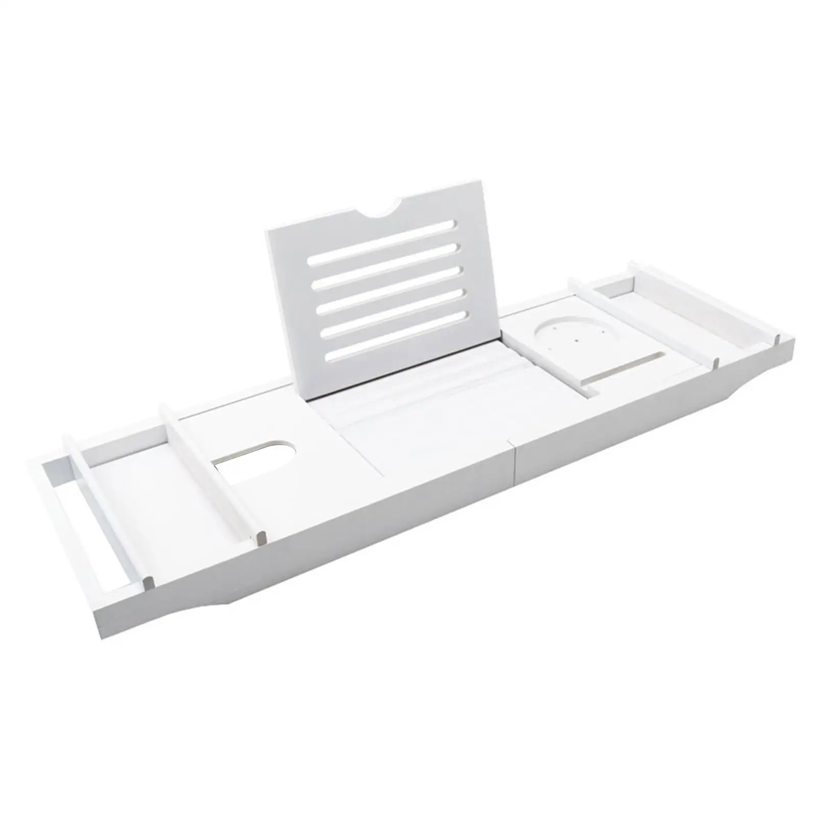 Expandable Tub Tray Bath Tub Tray Drinks Tray Holds Book, Phone, Drinks, Soap,