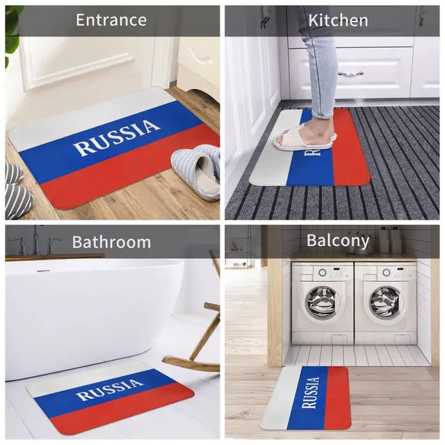 Russia Flag Imprint Mouthguard Mat Rug Carpet Anti-Slip Floor Mats Bedroom  Russia Russian Flag Patriot Gift Idea Moscow Carpet - AliExpress