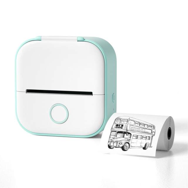 MINI STAMPANTE TERMICA Portatile per Foto Mini Printer + 3 Rotoli Papers  EUR 25,99 - PicClick IT