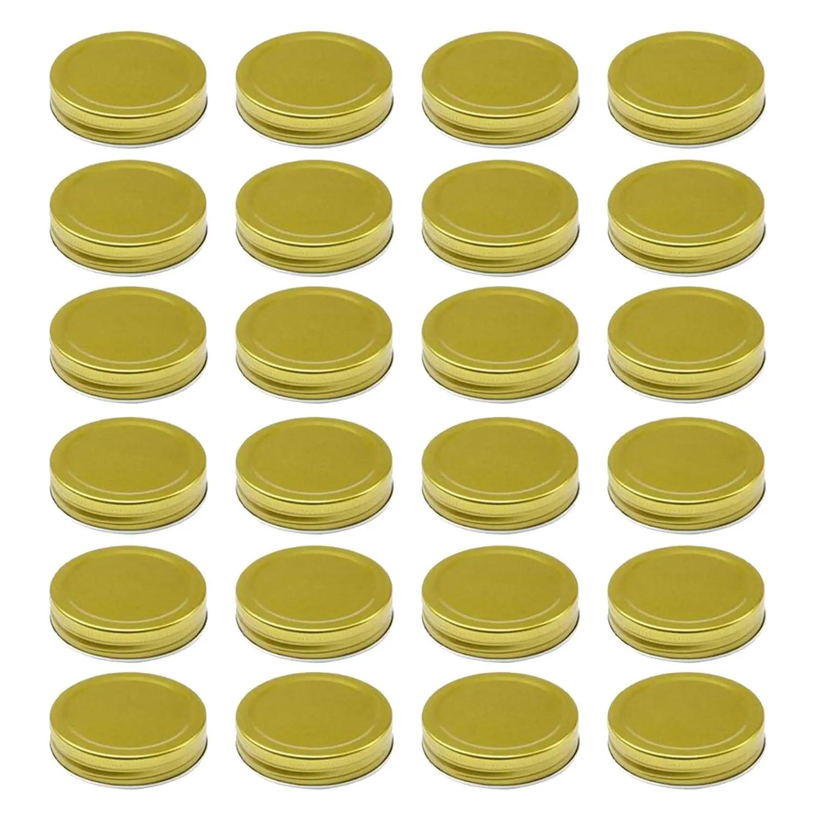 24 Pack  Jar Lids  Reuseable Regular Mouth  Storage Canning Lids