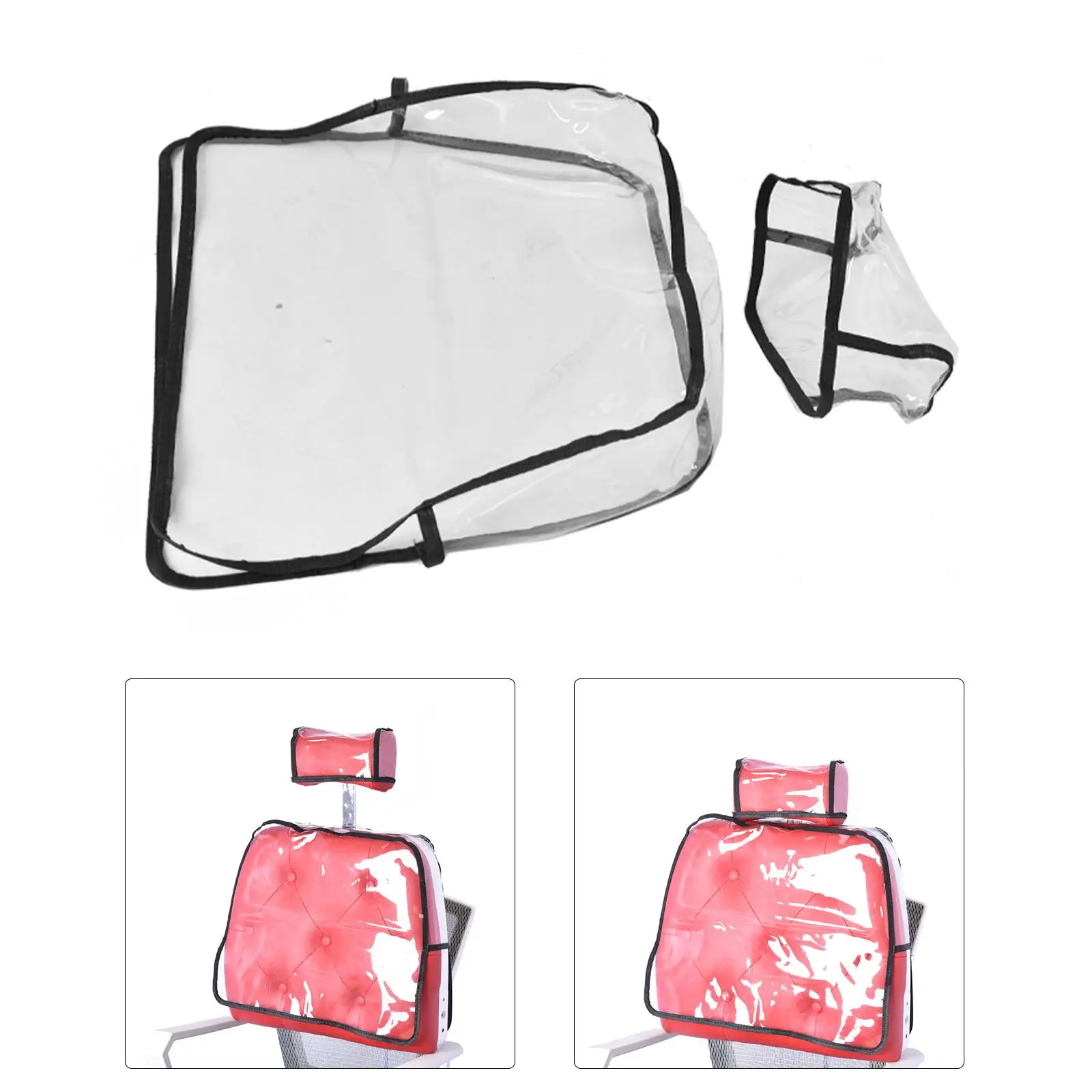 Chair Back Cover Beauty Equipment Professional Moisture Protective for Salon PVC Waterproof Chair Back Cover Protective