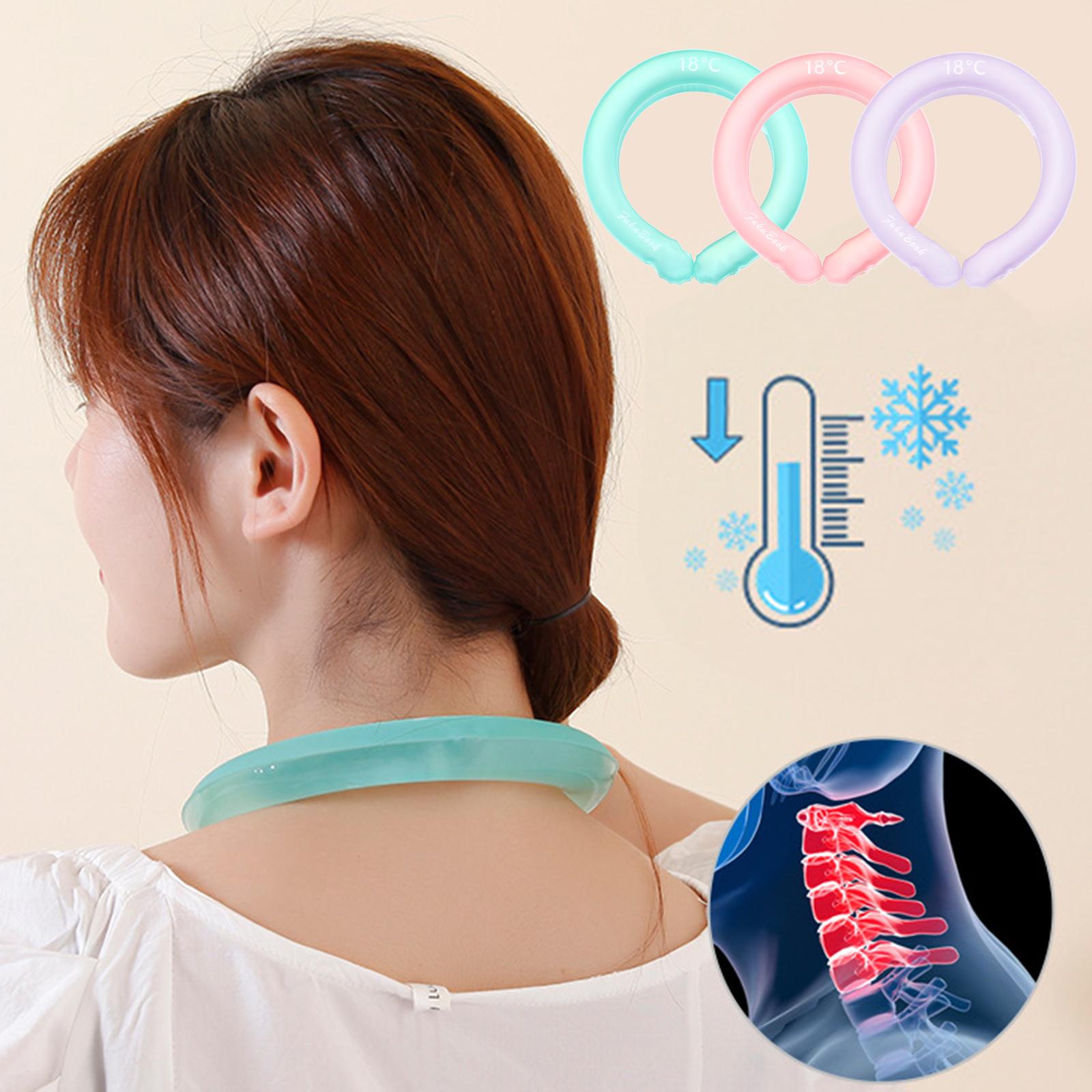 2022 Hot Summer Wearable Neck Cooling Tube Heatstroke Prevention Freeze Neck Cooler Reusable Running Outdoor Equipment 1/1/4 