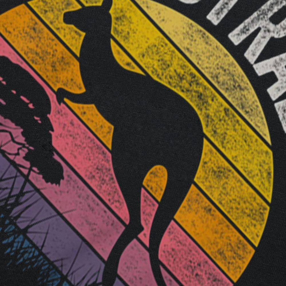 Australien Tag Lustige Australische Känguru Vintage T Shirts Baumwolle Streetwear Kurzarm Geburtstag Geschenke T-shirt Herren Kleidung – Detail 5