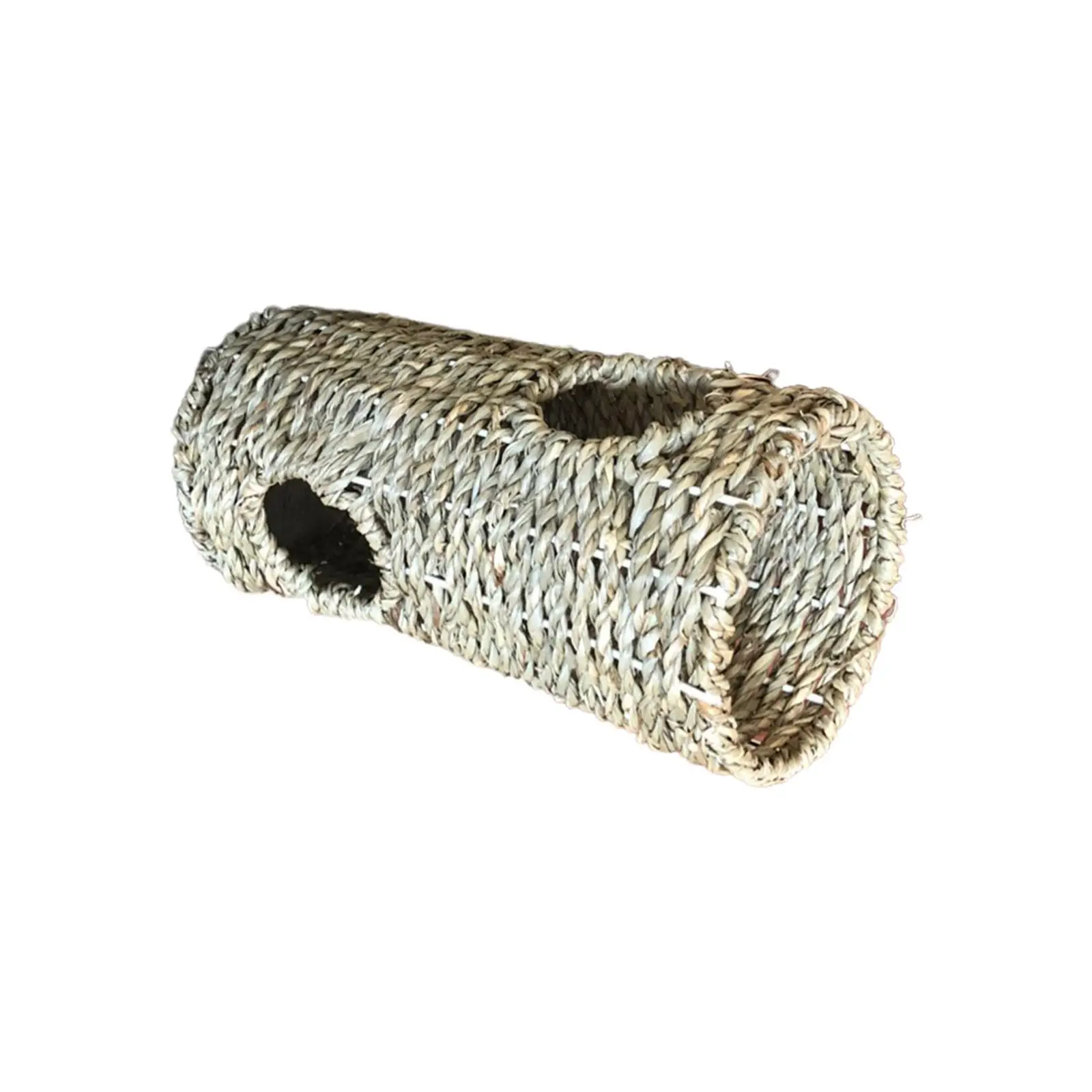 Hamster Grass Tunnel Lightweight Straw Tunnel for Hamster Mice Ferrets