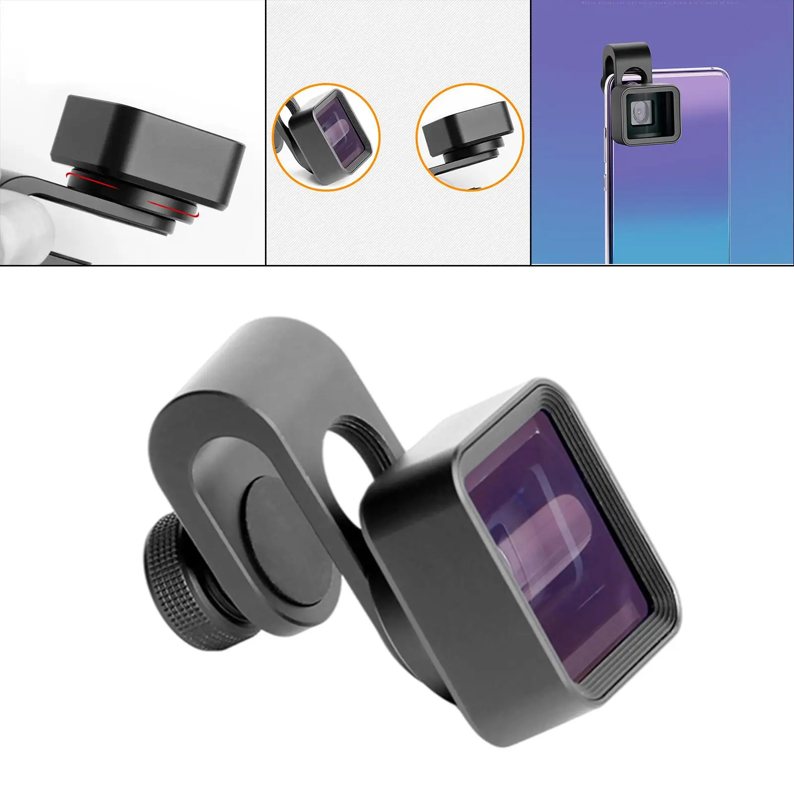 Phone Camera Lens Universal Clip 1.33x Deformation Most Phones Widescreen Wide-Angle Camcorders for 12 11