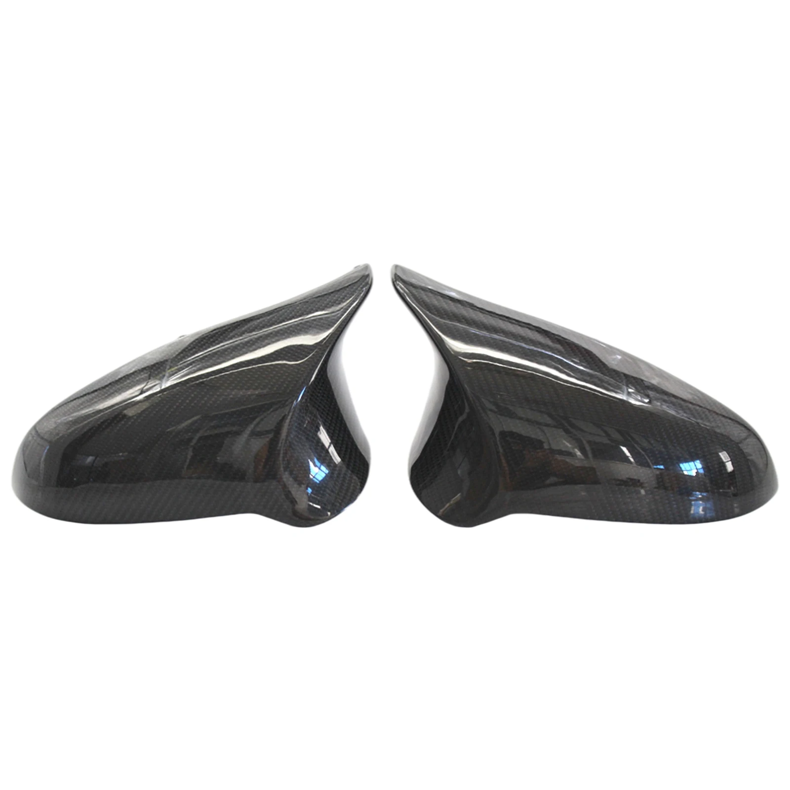 2Pcs Side Mirror Rearview Covers Caps Replacement 80 15-2018