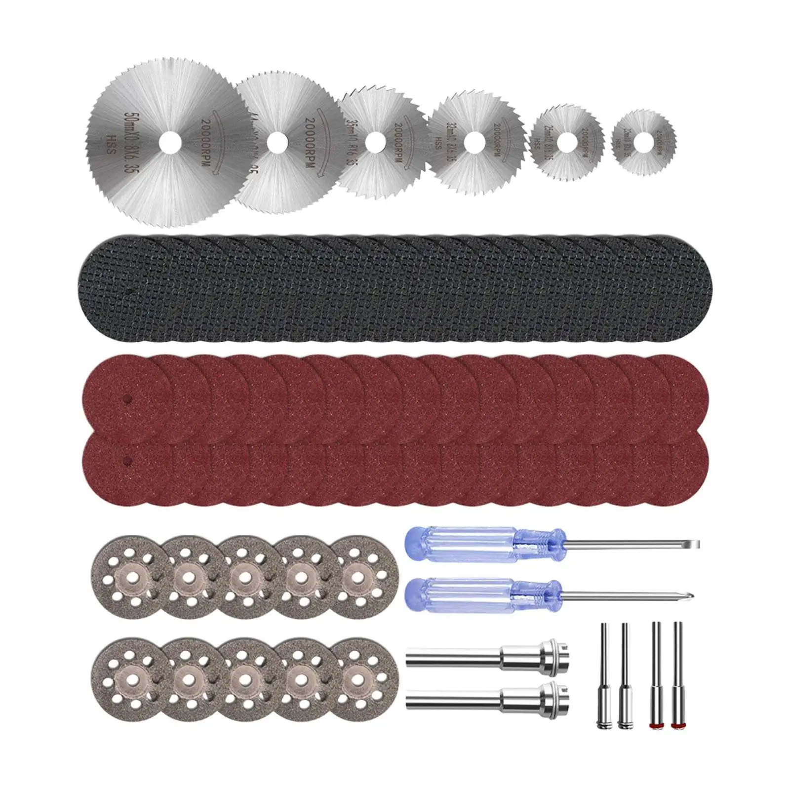 74 Pieces Diamond Cutting Wheel Kits for Engineered Wood Cement Backer Board