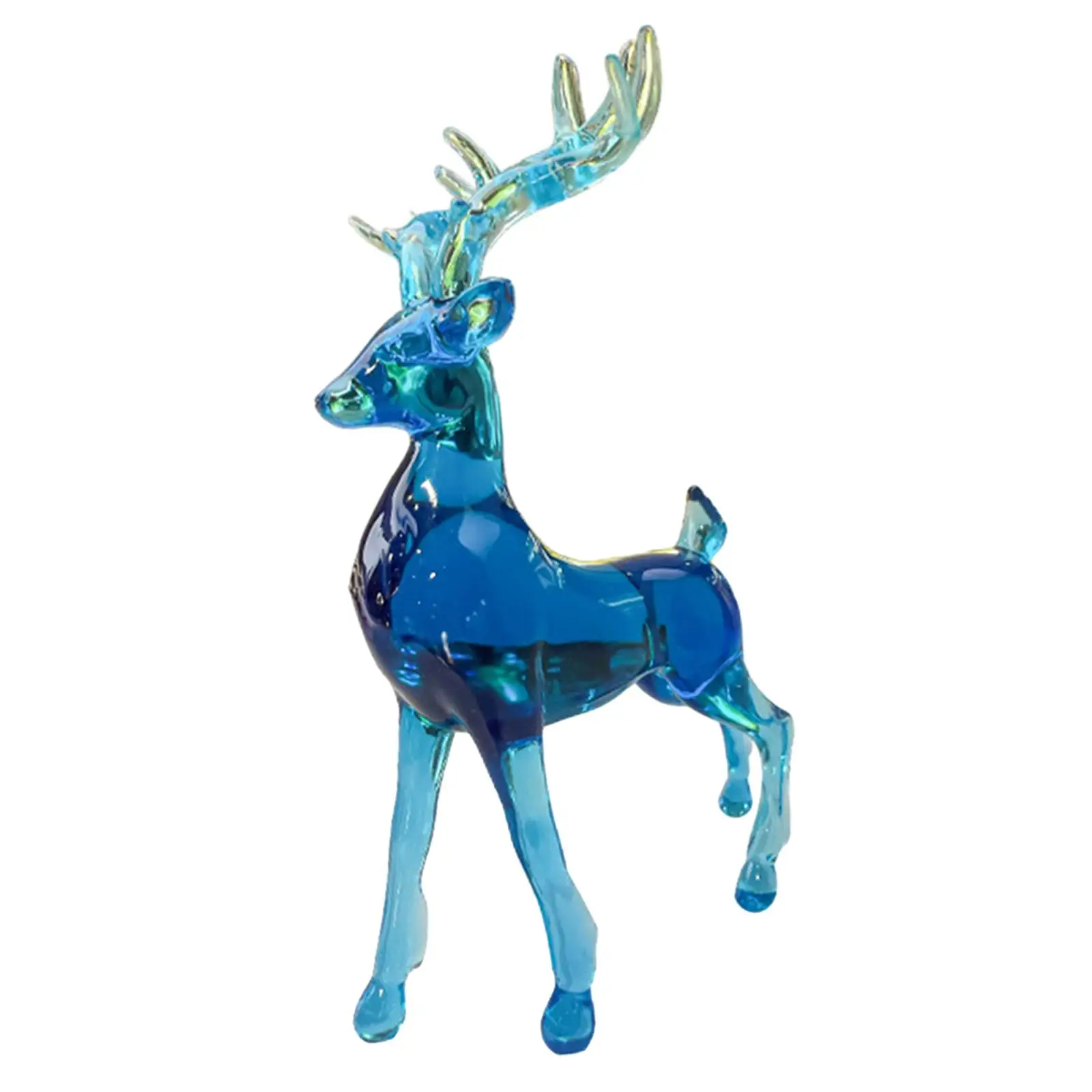 Deer Statue Crafts Art Resin Ornament European Style Gifts Deer Figurines Animal Statue for Cafe Home Car Desk Living Room