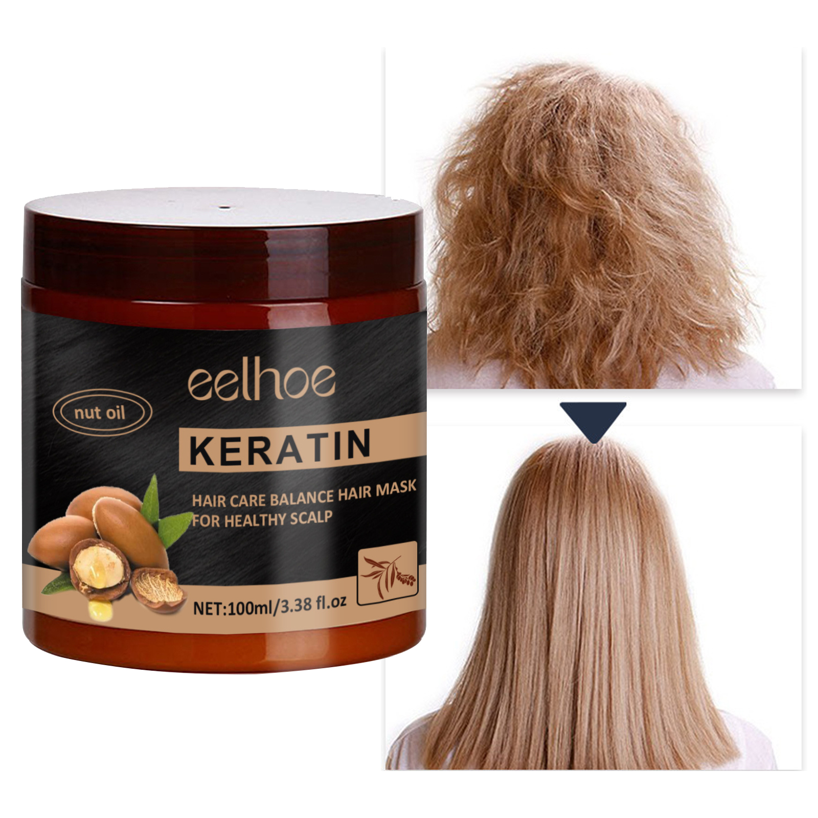 Best of Magical Hair Mask Nut Keratin Treatment Repairs Damage Frizzy Restore Soft Smooth Straightenig Soft Nourishing Hair Scalp Care Reviews & Tips