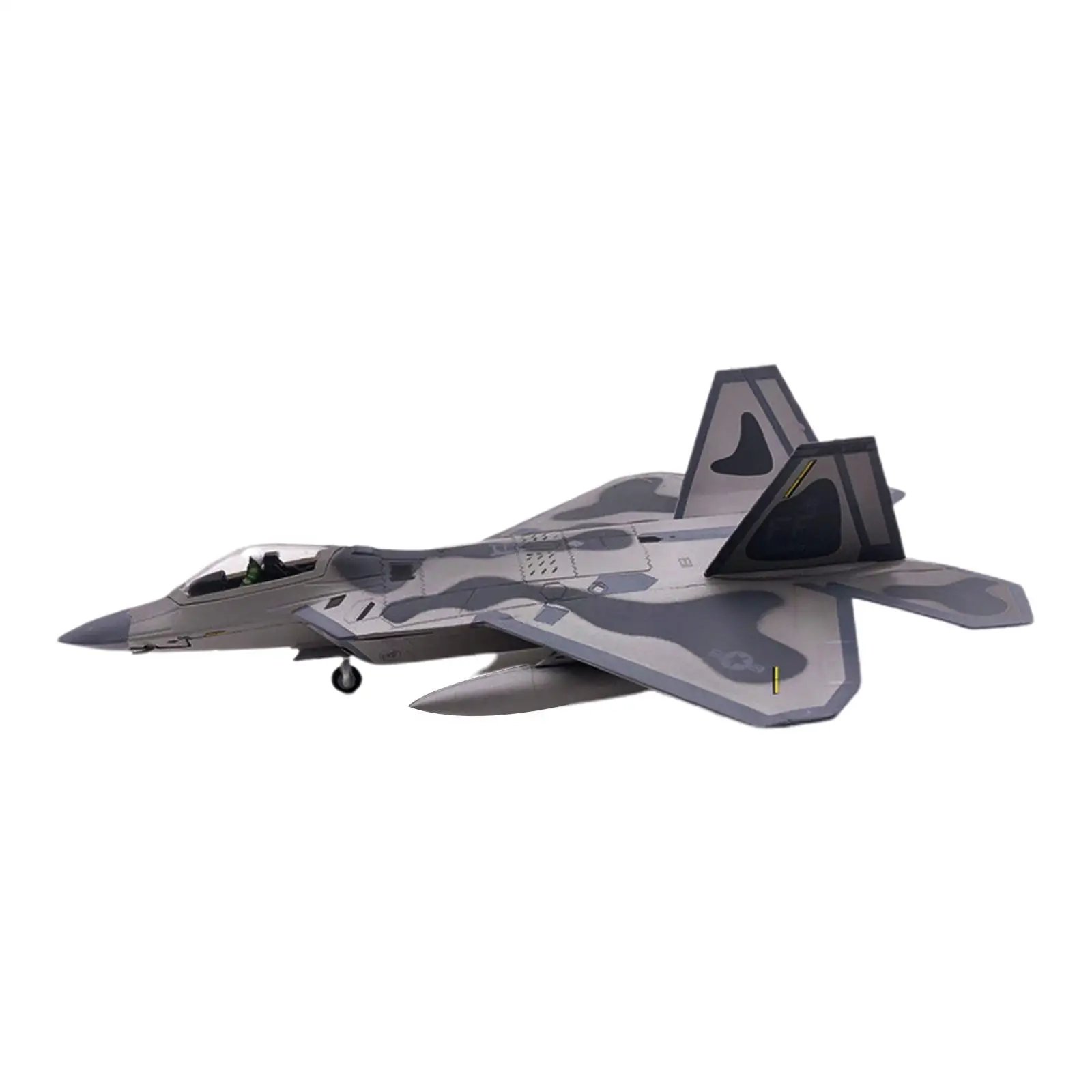 1:100 Scale American F22 Fighter Model Static Aviation Plane Metal Souvenir