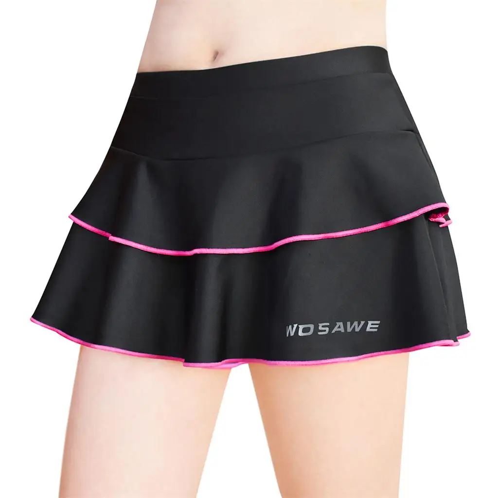 Women`s Skort with 3D Padded Cushion Biking Riding Shorts Skirt  and Breathable,  to Eliminate The 