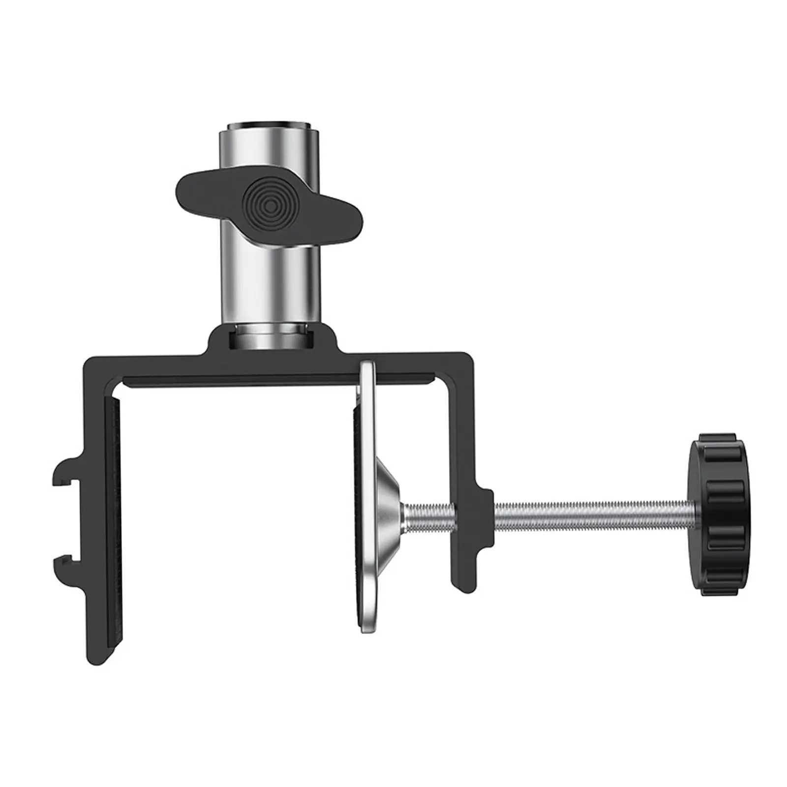 Table Mount Clamp Strong Metal Easy to Clip C Shape Arm Table Mounting Holder Stand for Recording Stand-Working Reading Speeches