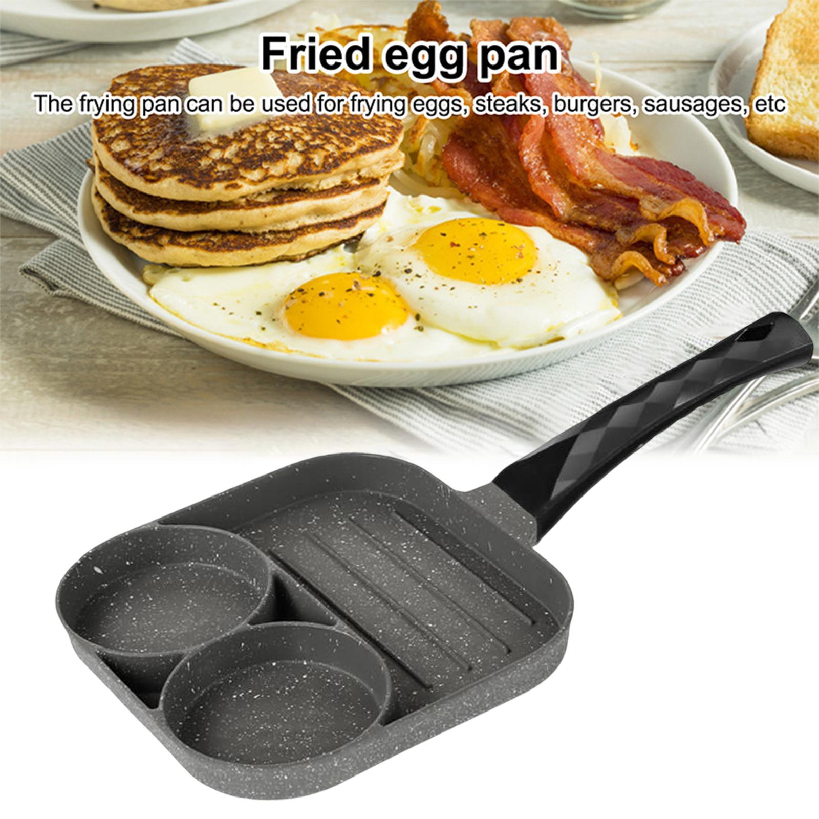 2 in 1 Pancake Pans with 2 Hole Fried Egg Cooker Egg Frying Pan Induction for Cooking