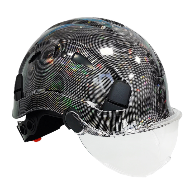 Title 6, Casco de seguridad con gafas ABS gorro de traba...