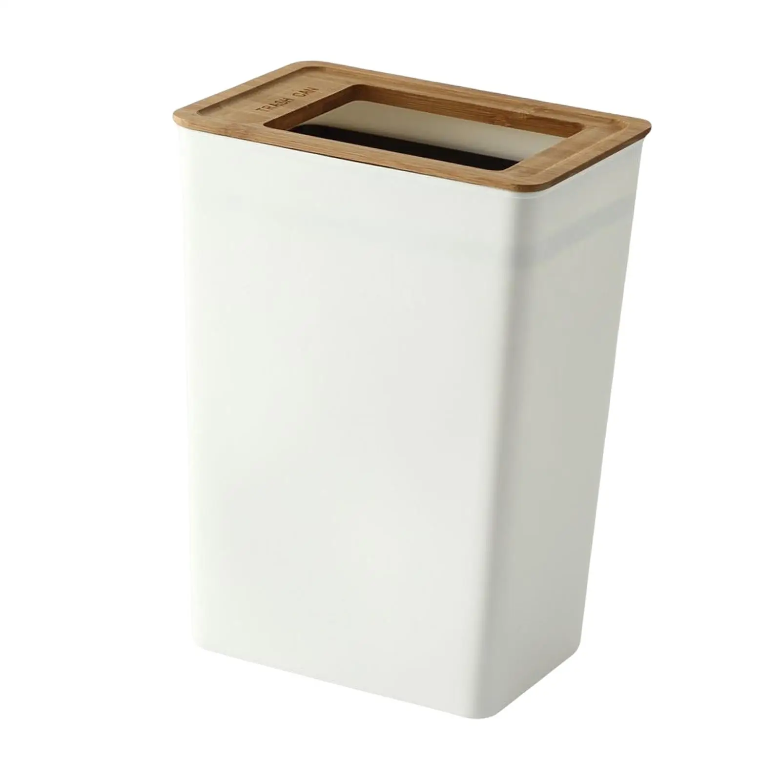 Rectangular Trash Can Garbage Container Bin for Indoor Outdoor Bedroom