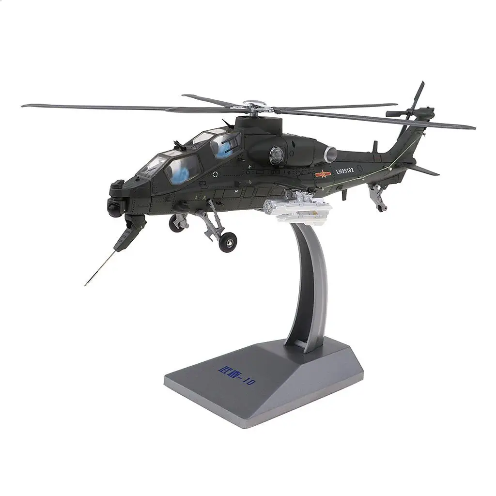  Scale Alloy Straight 10 Armed Helicopter Model  Diecast Plane Model Toys Kids Decoration