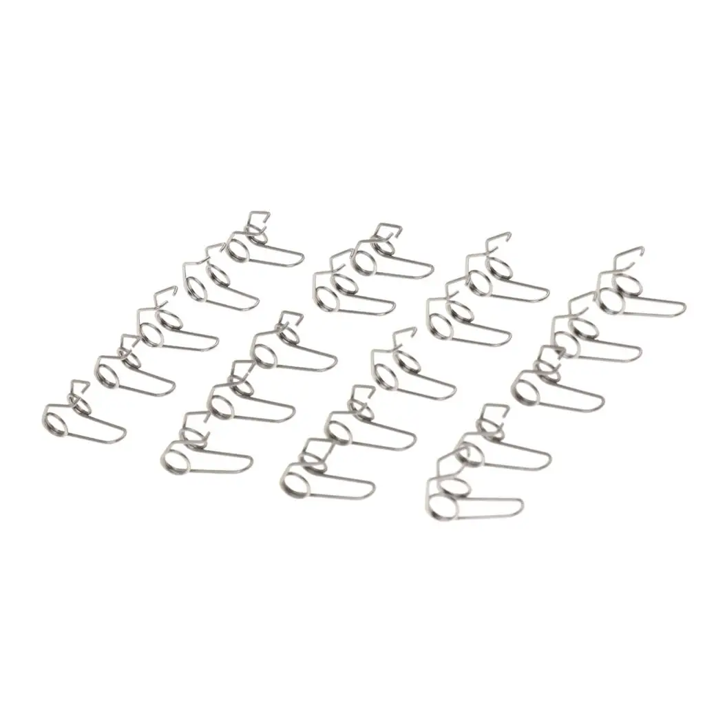 20 Pieces Stainless Steel Trumpet Waterkey Spit Value Springs for Trumpet Repairing Parts