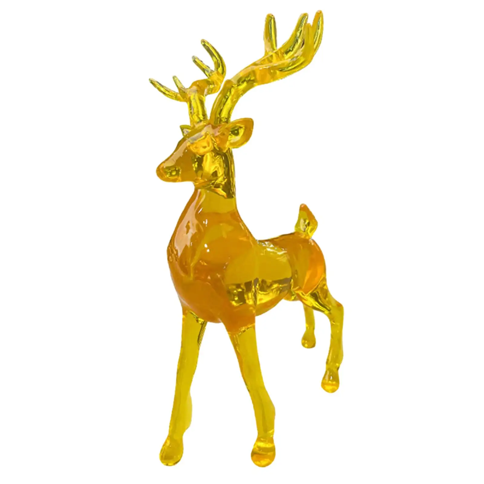 Deer Statue Decor Standing Deer Statues Nordic Style Crafts Reindeer Figurines Deer Figurines for Shelf Office Cafe Bedroom Home