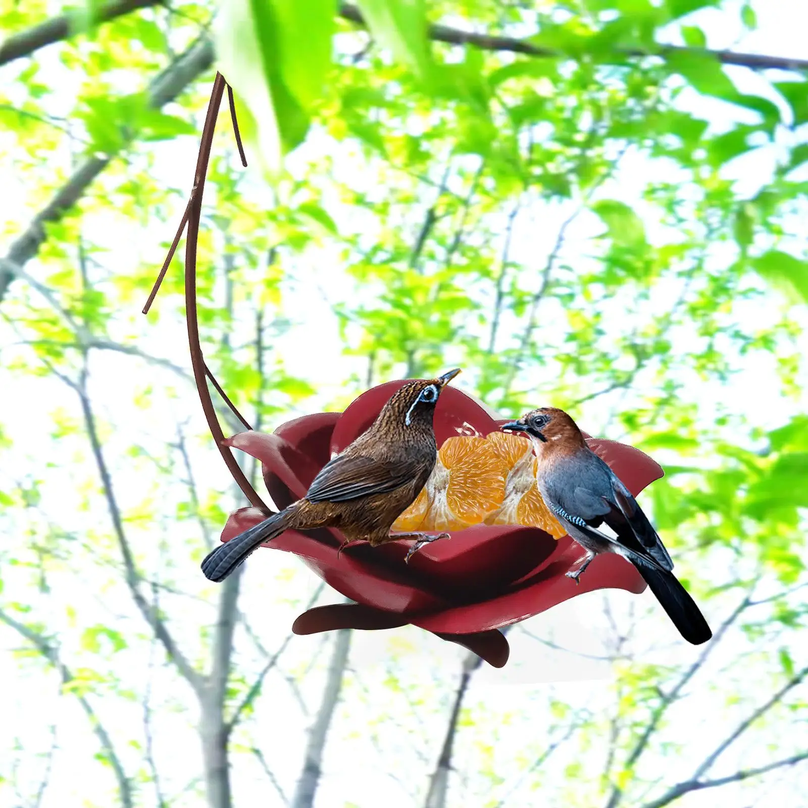 Bird Feeder Lotus Flower Shaped Wild Bird Hummingbird Feeder Bird Feeder Outside Garden Outdoor Yard Decoration