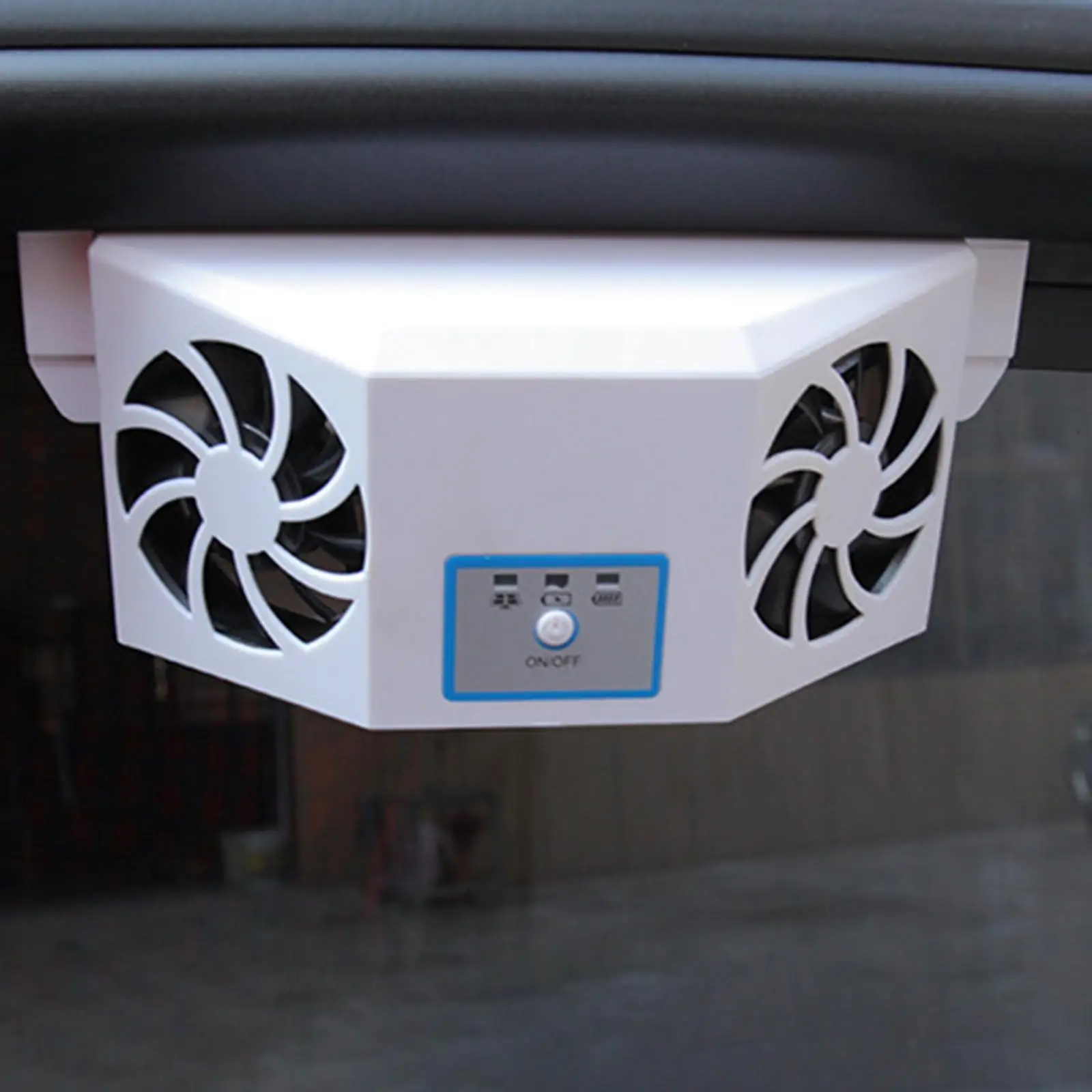 Window Windshield Solar Power Car Exhaust Fan Car Radiator Air Purifiers ABS