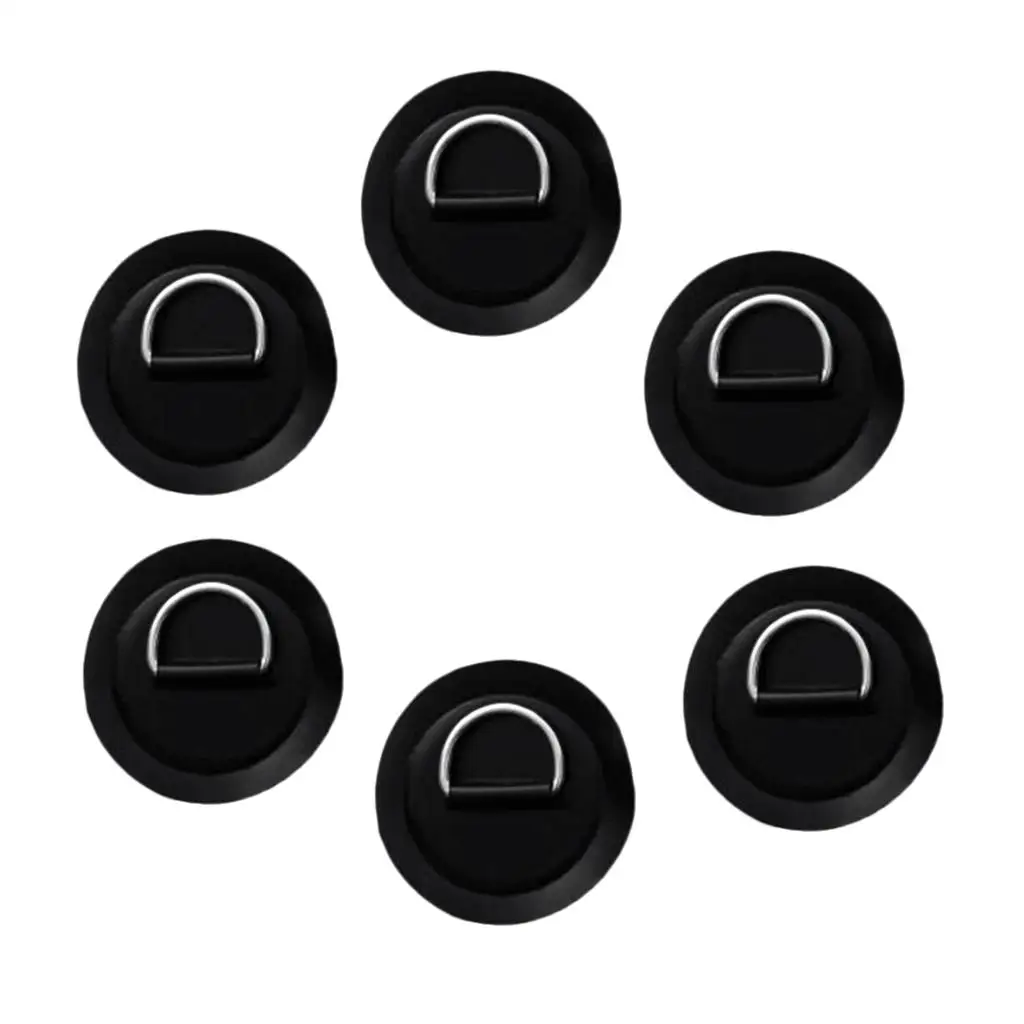 6pcs/.15`` 316 Stainless Steel D  Pad/Patch for PVC Inflatable Boat Raft Dinghy canoe  and kayak Surfboard 