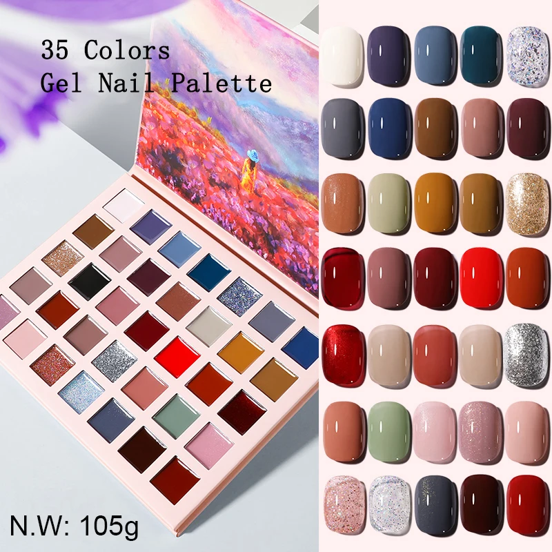 Best of 16 / 24 / 35 Colors Solid Nail Gel Palette Japanese Cream Mud Painting Gel Kit For Nail Art Design Semi Permanent UV Gel 24 / 72 / 105g Reviews & Tips