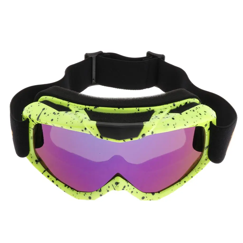 Motorcycle Goggles - ATV Motocross Eyewear Anti-Adjustable Riding Protective Glasses for Men Women Adult