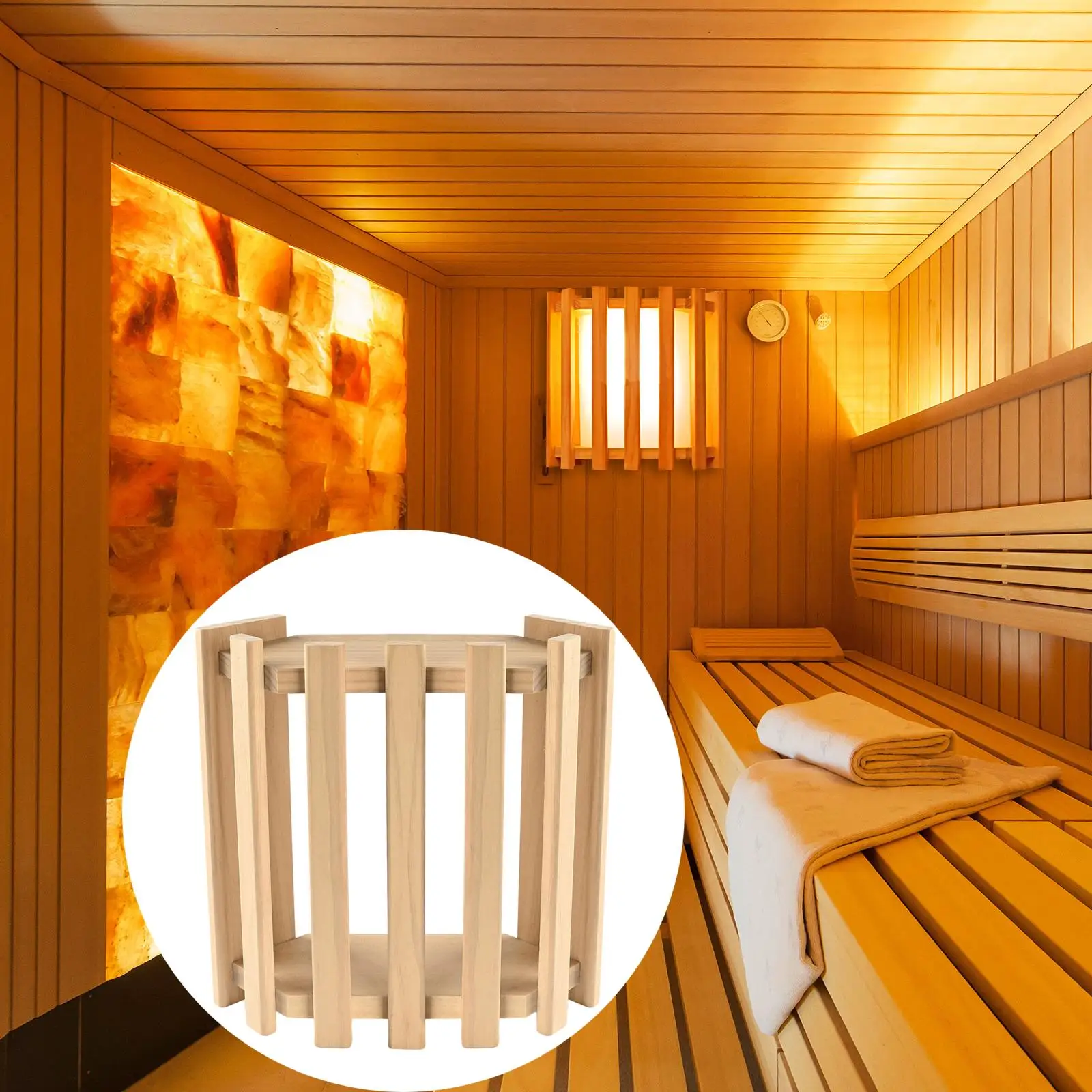Sauna Light Lamp Shade /Wooden, Practical /Wood Sconce Lampshade /Lamp Covers