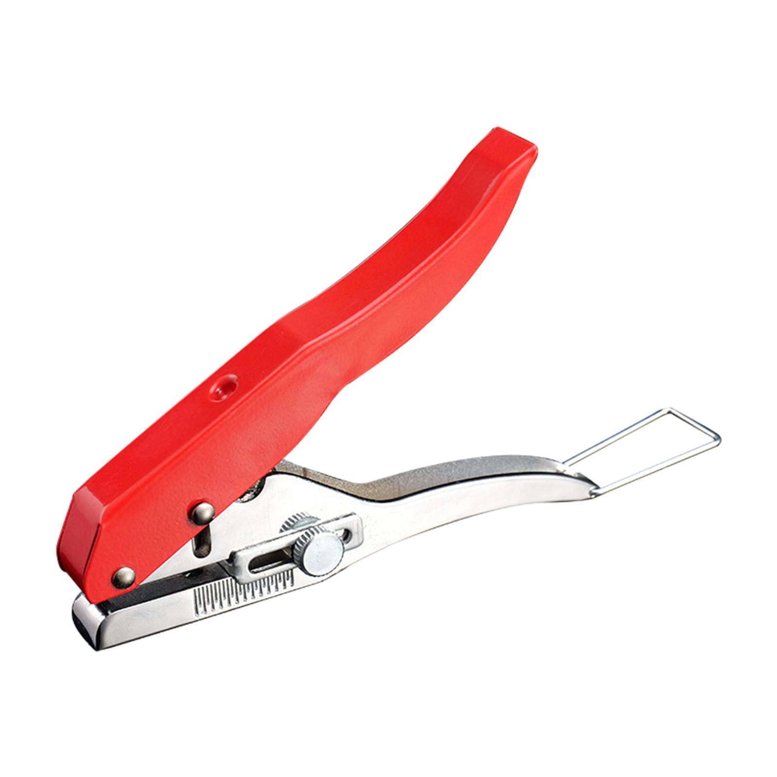 Single Hole Punch Portable Round Puncher Pliers with Scale Adjustable Hole Puncher for Hard Film Paper Photo Art Project