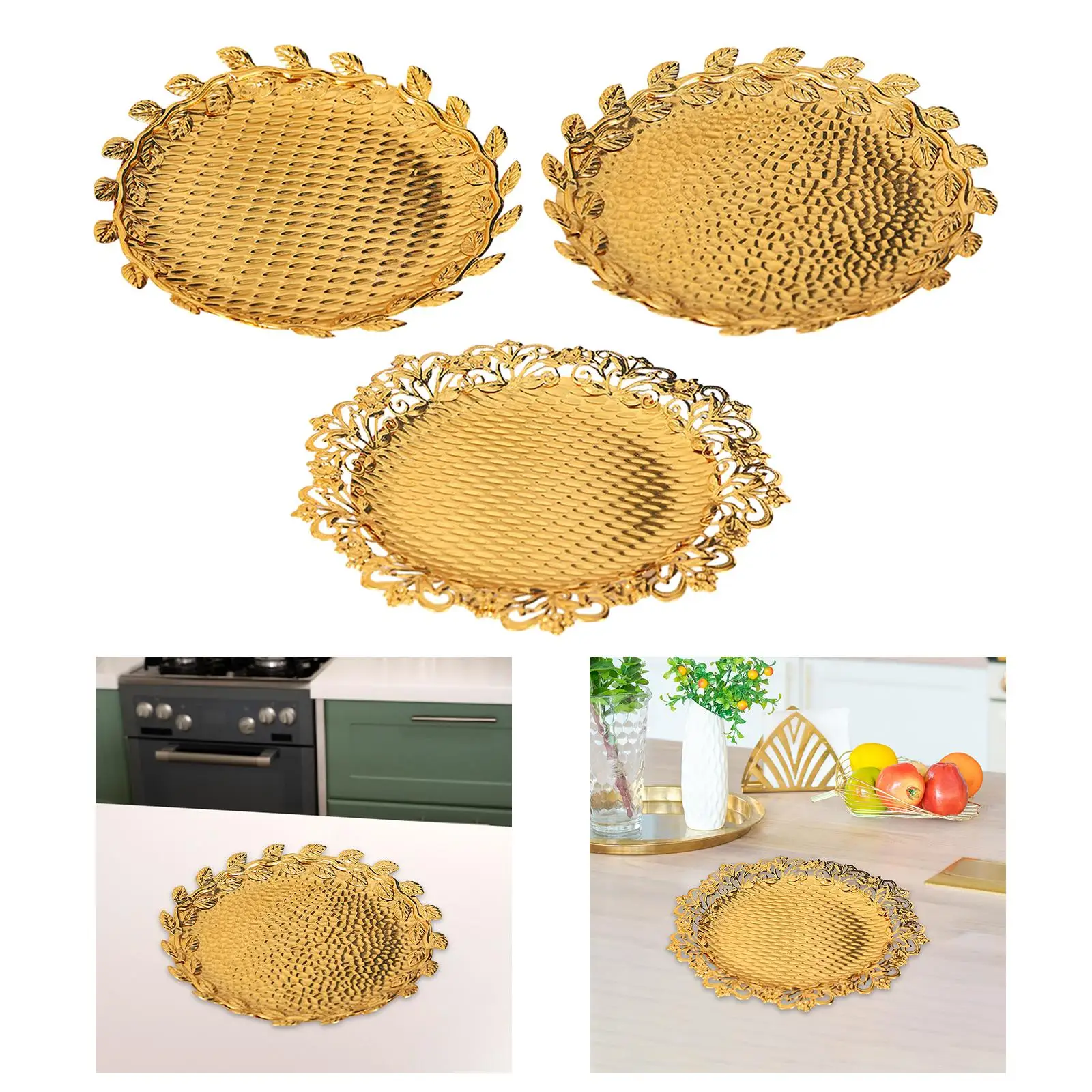 Serving Tray Home Decor Multipurpose Creative Fruit Dessert Tray for Desktop Decoration Living Room Countertop Wedding Bedroom