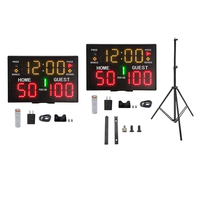 Electronic Scoreboard Tabletop Home Guest Portable Score Clock Digital Score  Board for Softball Baseball Soccer Basketball Games - AliExpress
