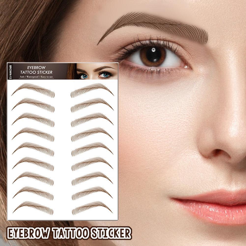 Best of Eyebrow Tattoo Sticker Waterproof Long Lasting Makeup Natural Sticker Stickers Fake Eyebrows Eyebrow Like Hair Eyebrows Fal U4M8 Reviews & Tips