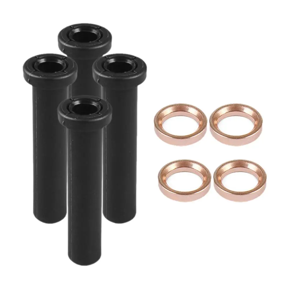 4x Front A Arm Long Bushings 5434551 Spare Parts W/Spacers 5433066 for Polaris Trail Blazer 250 93-05 Vehicle Parts Durable