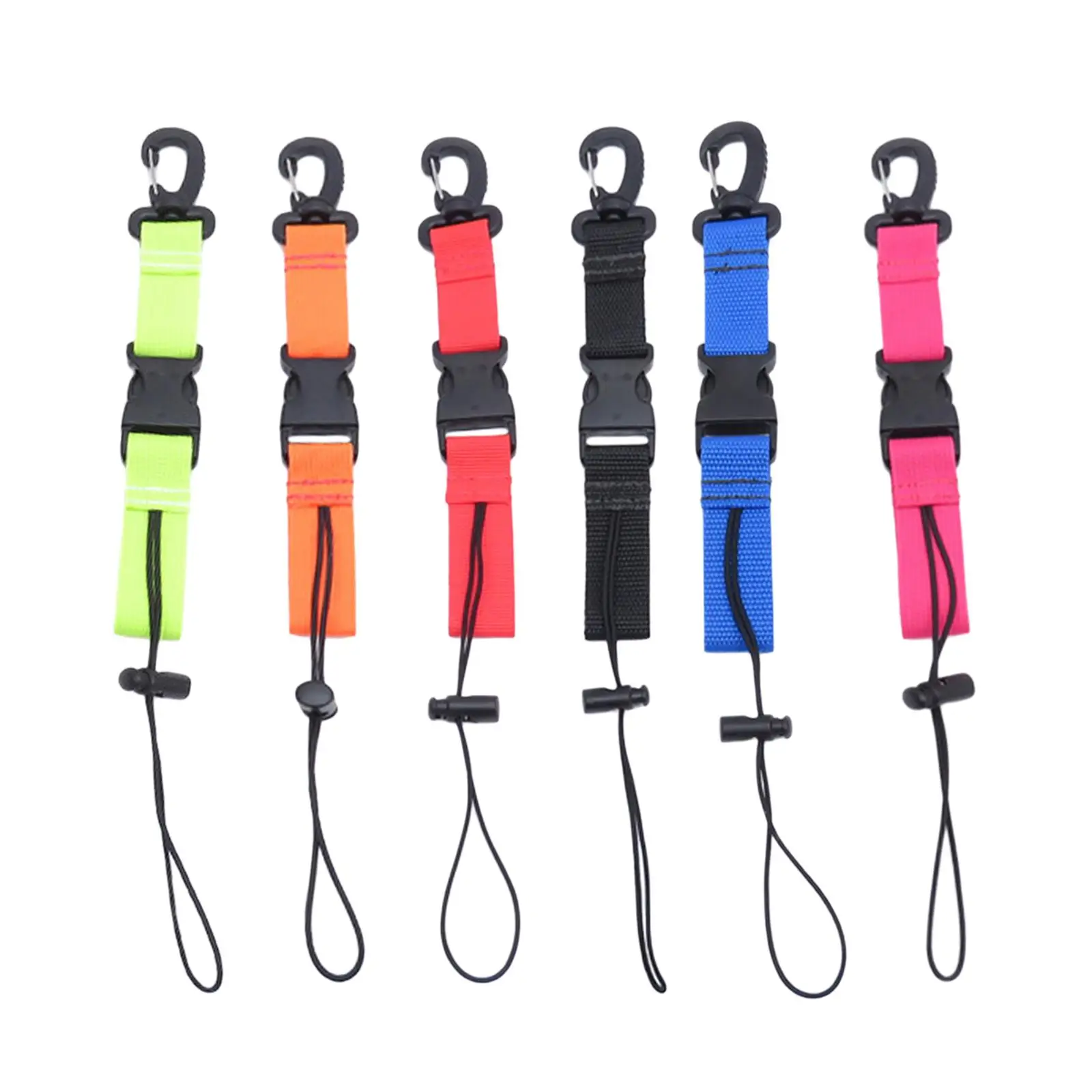 Universal Scuba Diving Lanyard Durable Webbing with Clip for Cameras Torch Tools