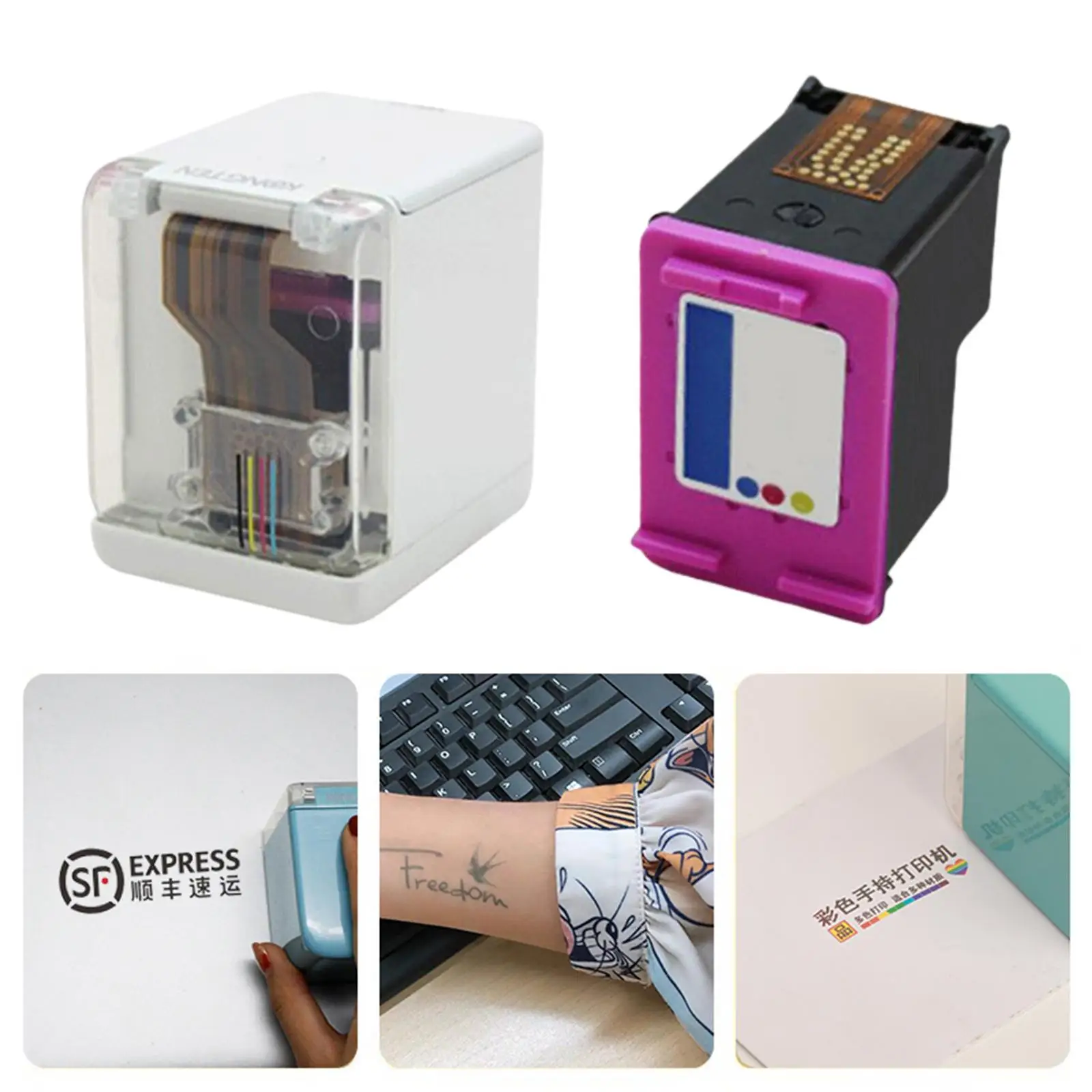 USB Wireless WiFi Handheld Full Color Printer Easy to Use for All Materials
