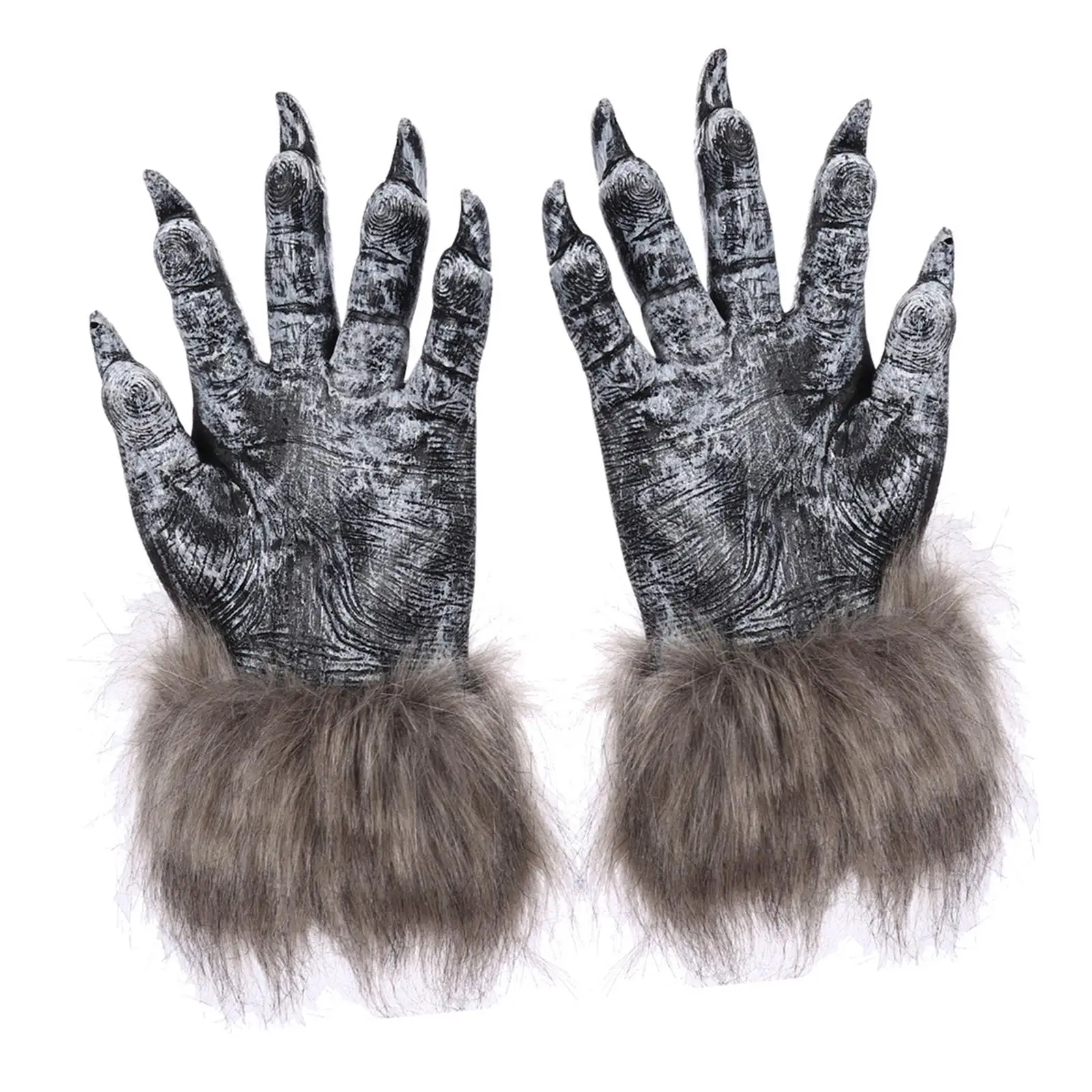 Long Nails Halloween Wolf Gloves Werewolf Costume Mitts Gift Pair Claw Gloves for Festival Accessories Cosplay Party Adult