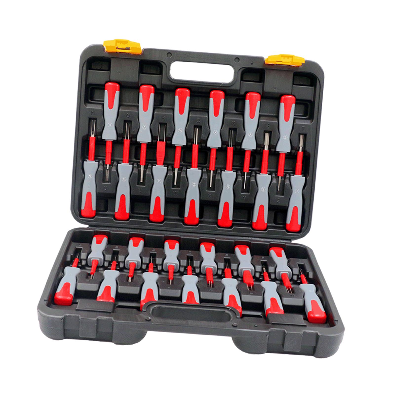 26Pcs Car Terminal Removal Tool Kit for Car Connector Terminal Carrying Case