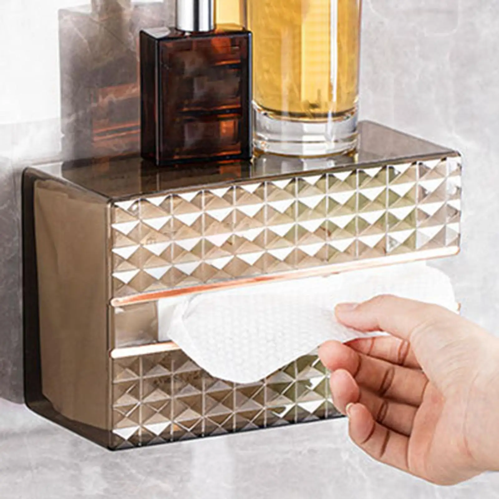 Tissue Holder Multifunctional Organizer Bathroom Accessories Tissue Box for Bathroom Household